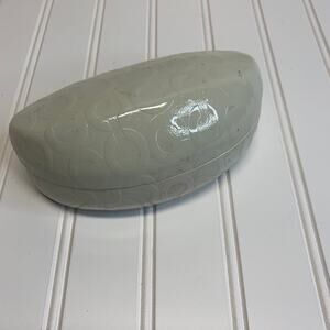 Coach C Logo Sunglass Case Cream Patent